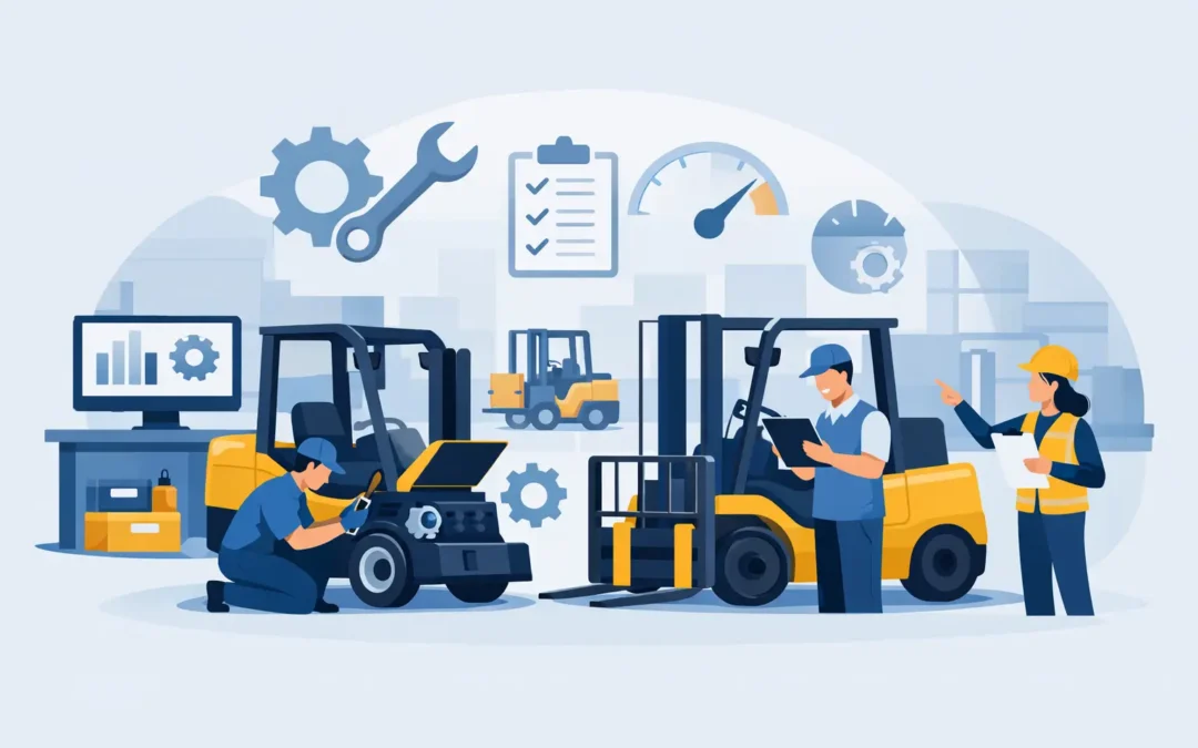 Forklift Fleet Maintenance Guide for Less Downtime