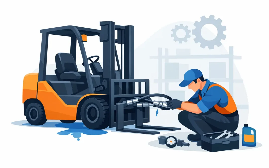 Forklift Hydraulic Leak Repair Done Right