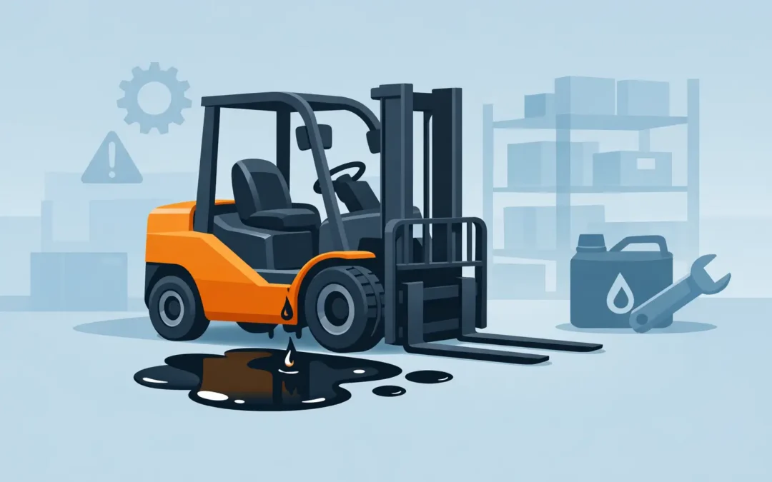 Why Is My Forklift Leaking Oil? Find the Cause