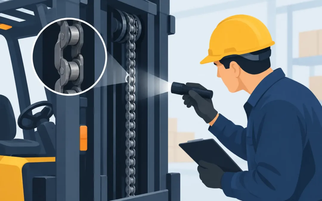 How to Inspect Forklift Chains Before They Fail
